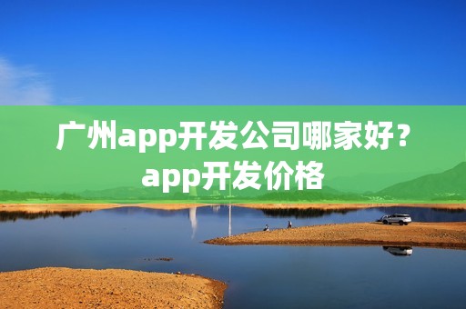 广州app开发公司哪家好？app开发价格