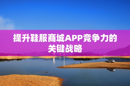 提升鞋服商城APP竞争力的关键战略