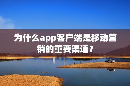 为什么app客户端是移动营销的重要渠道？