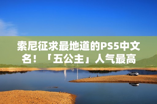 索尼征求最地道的PS5中文名！「五公主」人气最高
