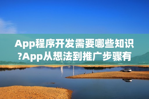 App程序开发需要哪些知识?App从想法到推广步骤有哪些？