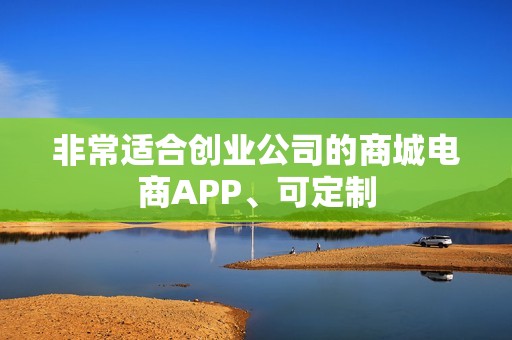 非常适合创业公司的商城电商APP、可定制