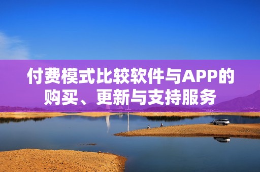 付费模式比较软件与APP的购买、更新与支持服务