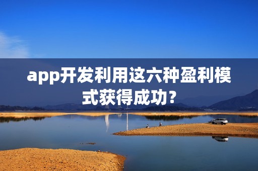app开发利用这六种盈利模式获得成功？