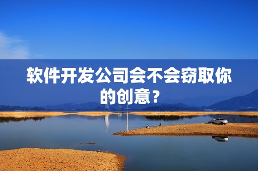 软件开发公司会不会窃取你的创意？