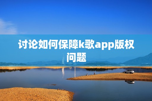 讨论如何保障k歌app版权问题