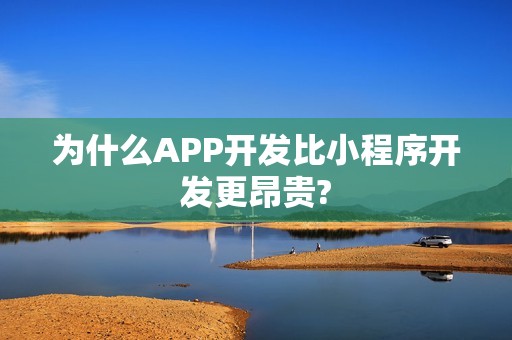 为什么APP开发比小程序开发更昂贵?