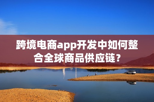 跨境电商app开发中如何整合全球商品供应链？