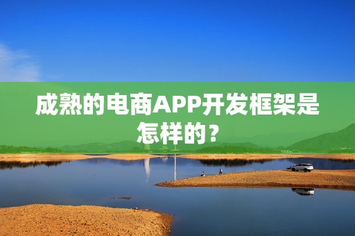 成熟的电商APP开发框架是怎样的？