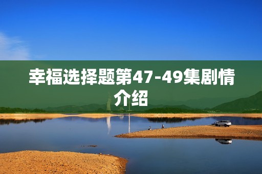 幸福选择题第47-49集剧情介绍