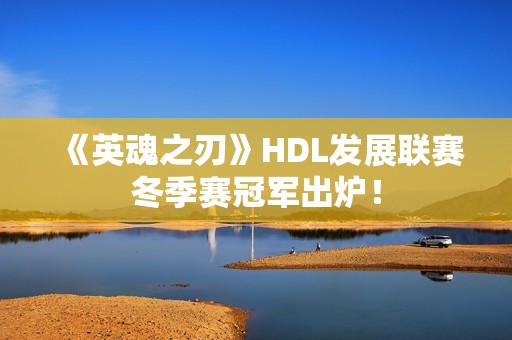 《英魂之刃》HDL发展联赛冬季赛冠军出炉！