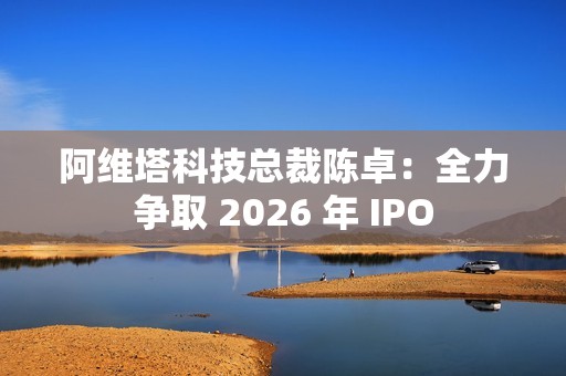 阿维塔科技总裁陈卓：全力争取 2026 年 IPO