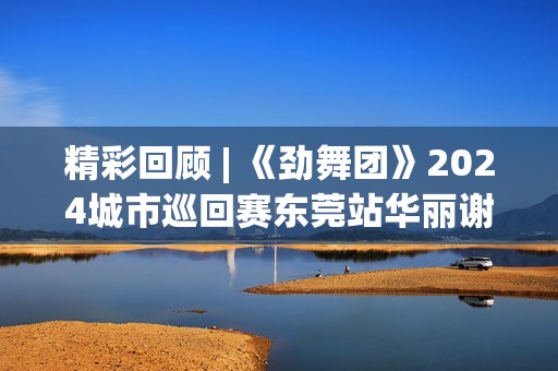 精彩回顾 | 《劲舞团》2024城市巡回赛东莞站华丽谢幕！