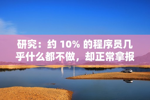研究：约 10% 的程序员几乎什么都不做，却正常拿报酬