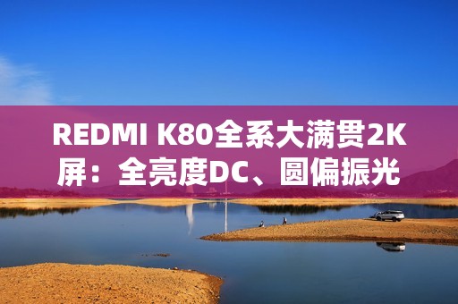REDMI K80全系大满贯2K屏：全亮度DC、圆偏振光等护眼方案配齐