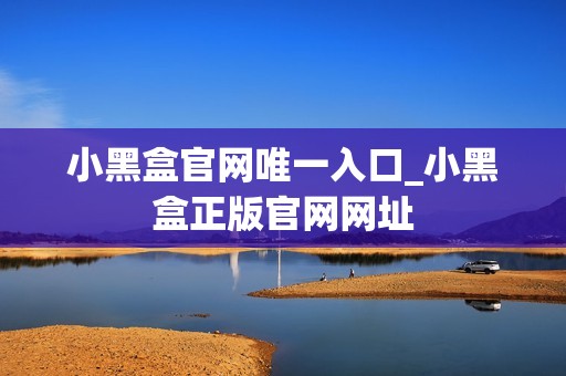 小黑盒官网唯一入口_小黑盒正版官网网址