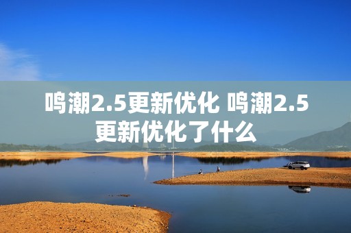 鸣潮2.5更新优化 鸣潮2.5更新优化了什么