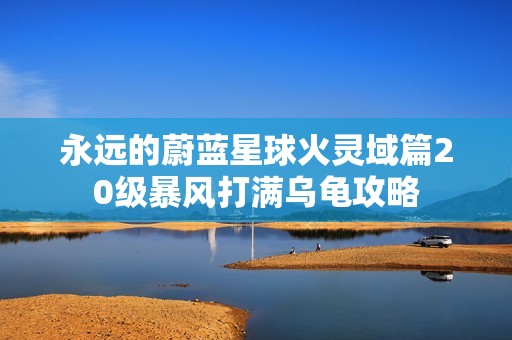 永远的蔚蓝星球火灵域篇20级暴风打满乌龟攻略
