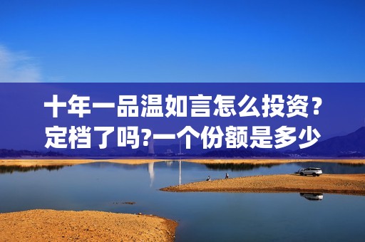 十年一品温如言怎么投资？定档了吗?一个份额是多少?(十年一品温如言电视剧)
