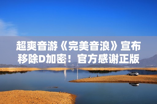 超爽音游《完美音浪》宣布移除D加密！官方感谢正版玩家支持