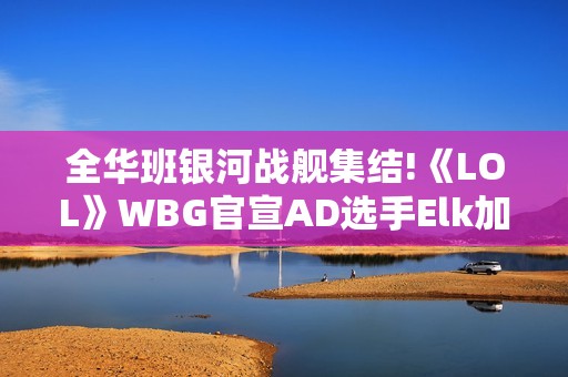 全华班银河战舰集结!《LOL》WBG官宣AD选手Elk加入
