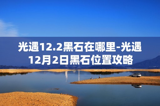 光遇12.2黑石在哪里-光遇12月2日黑石位置攻略
