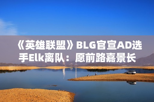 《英雄联盟》BLG官宣AD选手Elk离队：愿前路嘉景长明