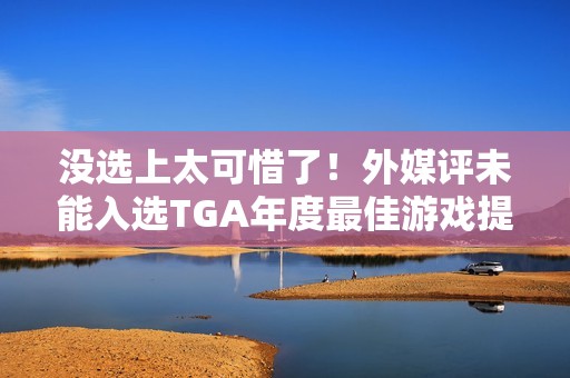 没选上太可惜了！外媒评未能入选TGA年度最佳游戏提名的四款神作