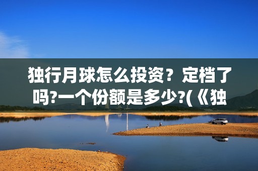 独行月球怎么投资？定档了吗?一个份额是多少?(《独行月球》)