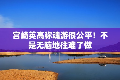 宫崎英高称魂游很公平！不是无脑地往难了做
