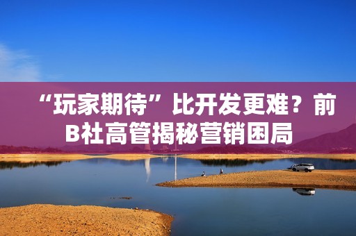 “玩家期待”比开发更难？前B社高管揭秘营销困局
