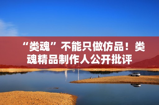 “类魂”不能只做仿品！类魂精品制作人公开批评