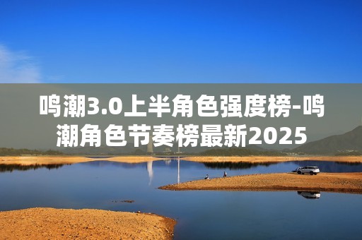鸣潮3.0上半角色强度榜-鸣潮角色节奏榜最新2025