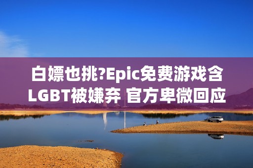 白嫖也挑?Epic免费游戏含LGBT被嫌弃 官方卑微回应