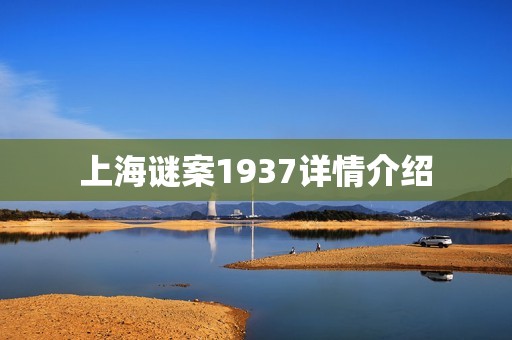 上海谜案1937详情介绍