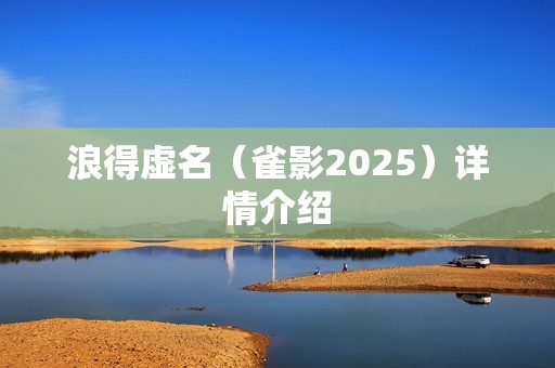 浪得虚名（雀影2025）详情介绍