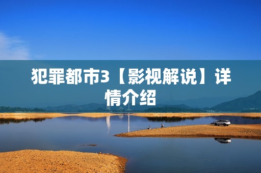 犯罪都市3【影视解说】详情介绍