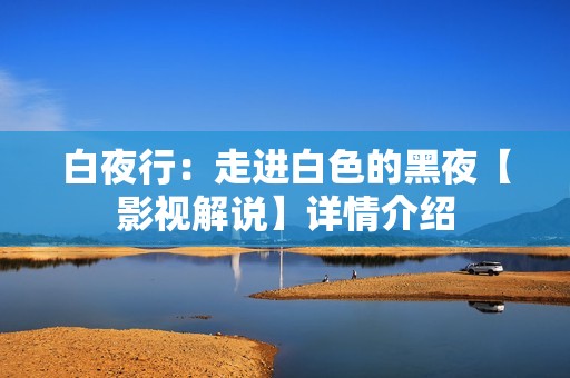 白夜行：走进白色的黑夜【影视解说】详情介绍