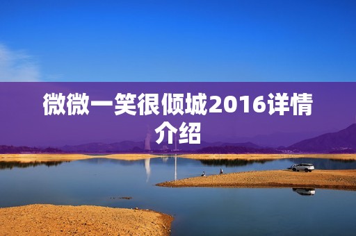 微微一笑很倾城2016详情介绍