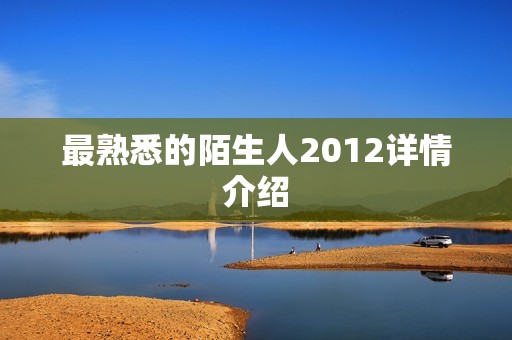 最熟悉的陌生人2012详情介绍 最熟悉的陌生人2012详情介绍