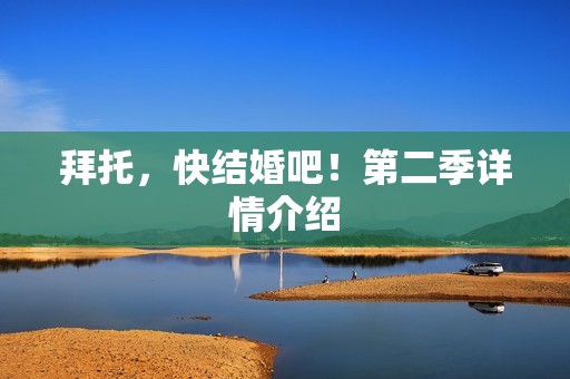 拜托，快结婚吧！第二季详情介绍