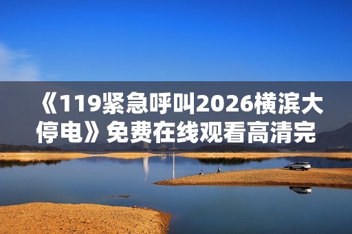 《119紧急呼叫2026横滨大停电》免费在线观看高清完整版