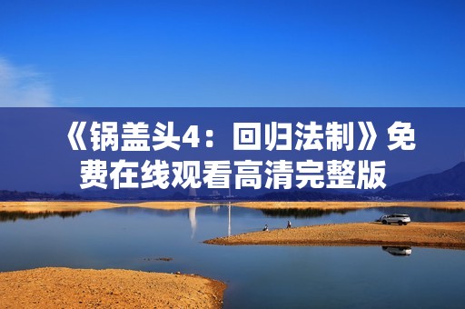 《锅盖头4：回归法制》免费在线观看高清完整版