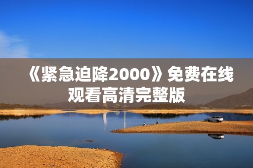 《紧急迫降2000》免费在线观看高清完整版