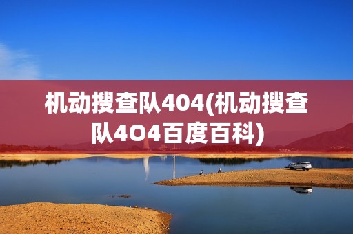 机动搜查队404(机动搜查队4O4百度百科)