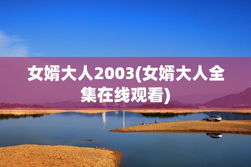 女婿大人2003(女婿大人全集在线观看)