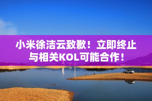 小米徐洁云致歉！立即终止与相关KOL可能合作！