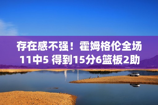 存在感不强！霍姆格伦全场11中5 得到15分6篮板2助攻&正负值