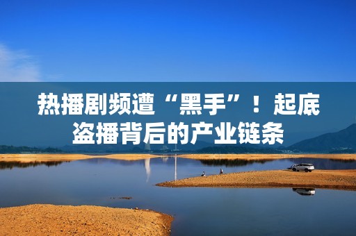 热播剧频遭“黑手”！起底盗播背后的产业链条