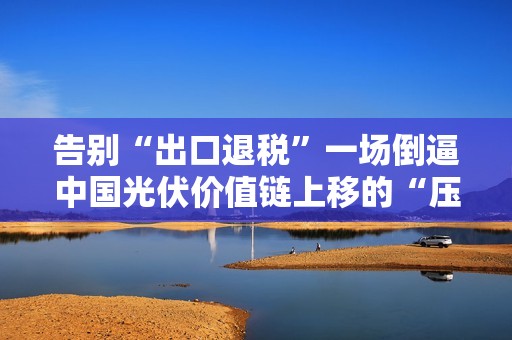 告别“出口退税”一场倒逼中国光伏价值链上移的“压力测试”